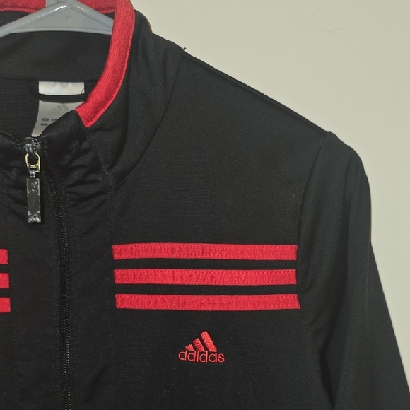 Adidas Black and Red Track Suit Jacket - Picture 6 of 6
